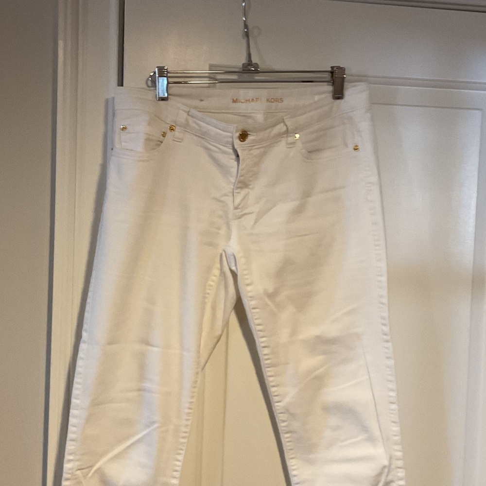 Michael Kors Women's Cream Skinny Jeans